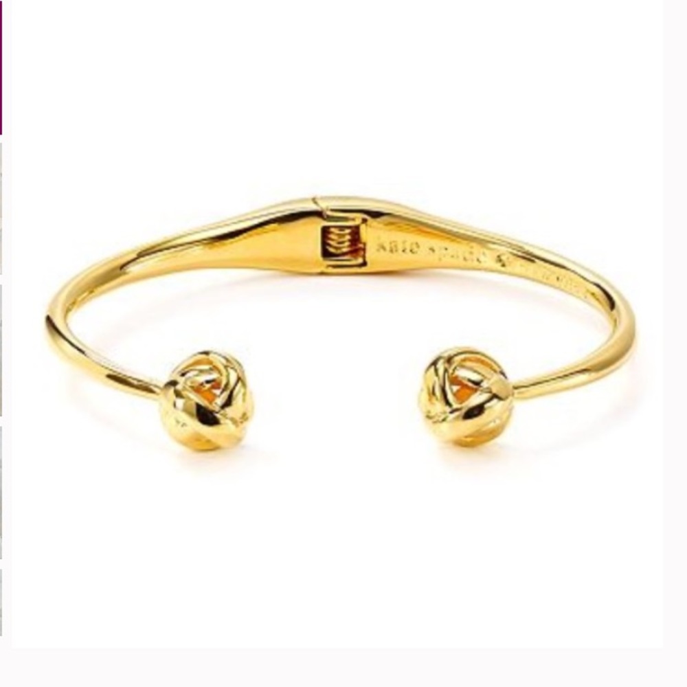 Kate Spade Gold Dainty Sparklers Hinged Cuff